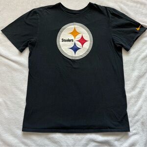 Pittsburgh Steelers Nike T-Shirt Size M Men's Athletic Cut Black